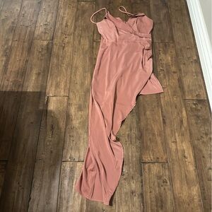 Lulu’s Party Dress High Low Size S Dusty Rose